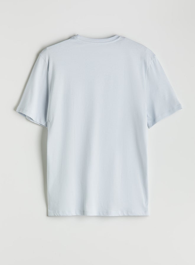 LC WAIKIKI Crew Neck Printed Jersey Men's T-Shirt - Image 4