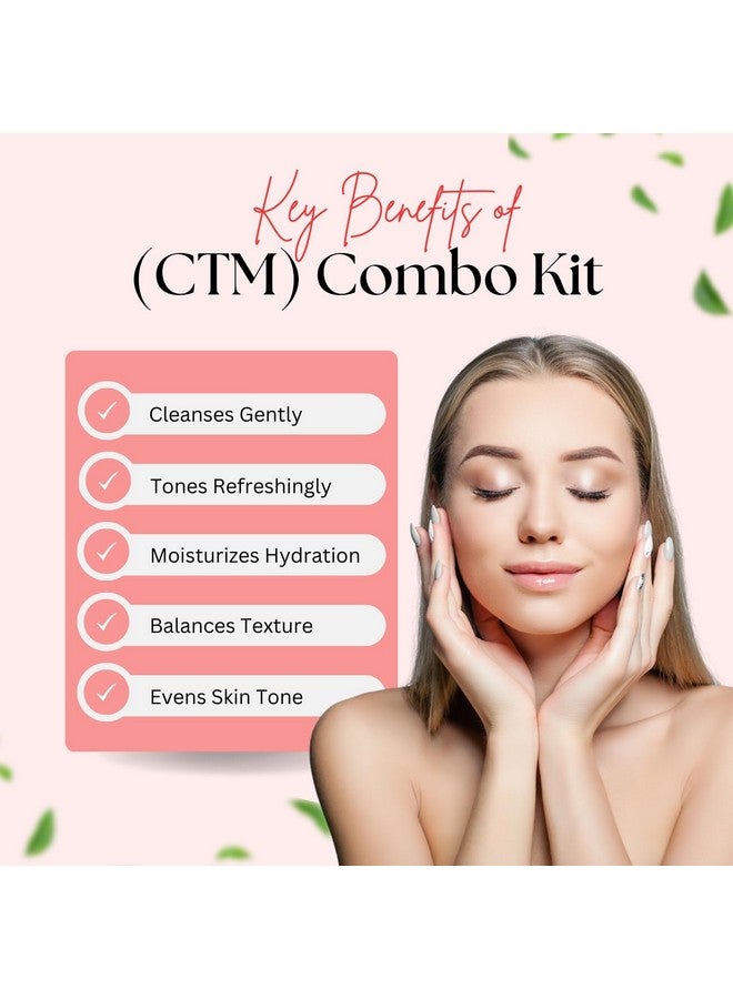 Aroma Treasures Cleanser, Tonner & Moisturiser (CTM) Kit for All Skin Types - Image 4