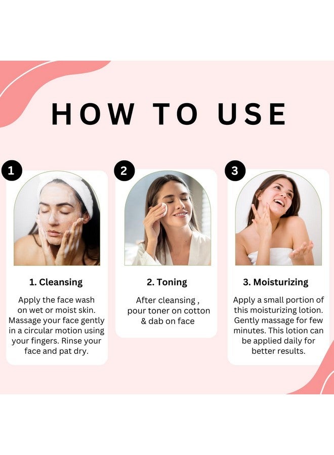 Aroma Treasures Cleanser, Tonner & Moisturiser (CTM) Kit for All Skin Types - Image 5