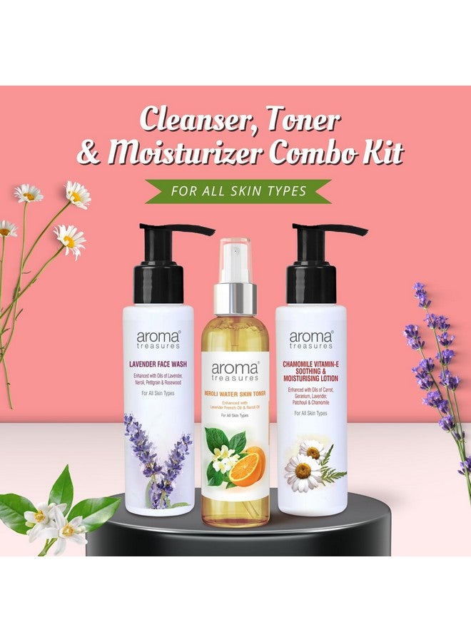 Aroma Treasures Cleanser, Tonner & Moisturiser (CTM) Kit for All Skin Types - Image 3