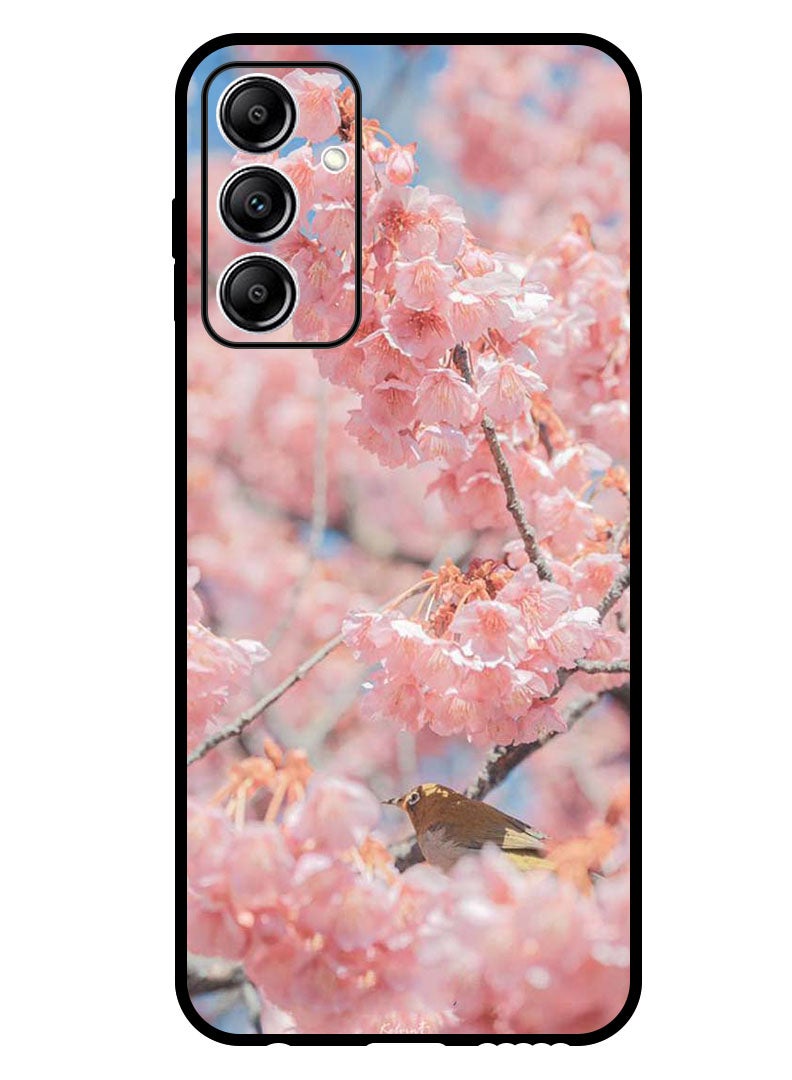 Theodor غطاء واقي مضاد للخدوش ومقاوم للصدمات لهاتف سامسونج جالاكسي A15 5G زهور وردية - Image 1