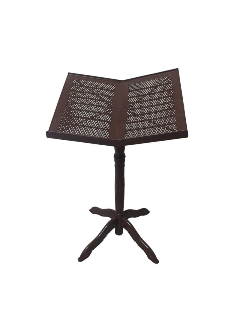 The developed plastic Holy Quran holder, brown color - Image 1