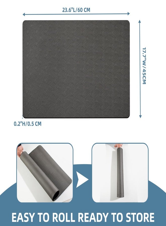 KPOCKED Non-Slip Workout Mat for Under Desk Ellipticals,Thicker & Quieter,23.6x17.7x0.2",Suitable for Ellipse Leg Exerciser, Foot & Leg Pedal Exerciser for Seniors Fitness, Floor Protection,Enhanced Stability - Image 5