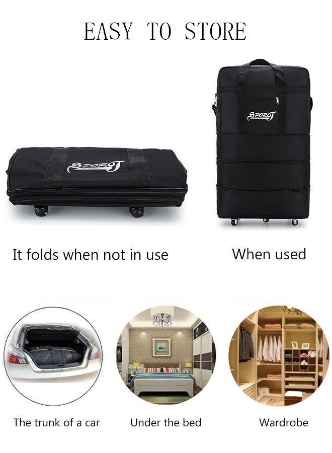 DUNISO Expandable Foldable Luggage Bag Suitcase Collapsible Rolling Travel Luggage Bag Duffel Bag for Men and Women Lightweight Suitcases - Image 5