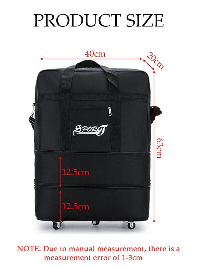 DUNISO Expandable Foldable Luggage Bag Suitcase Collapsible Rolling Travel Luggage Bag Duffel Bag for Men and Women Lightweight Suitcases - Image 4