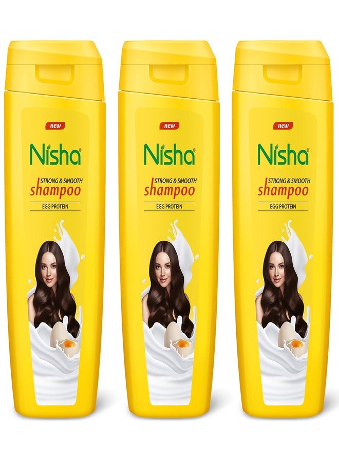 نيشا شامبو نيشا ببروتين البيض للشعر القوي والناعم، يضيف لمعاناً ويعزز الكثافة، 75 مل، (عبوة من 3 قطع) - Image 1