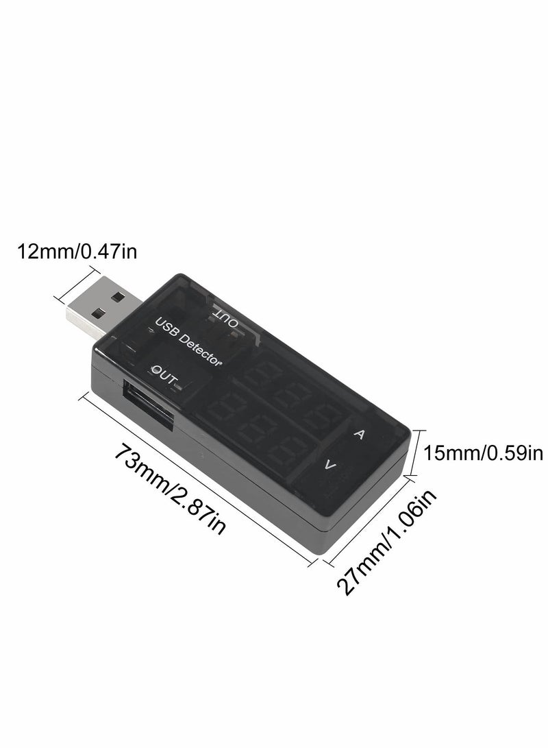 2PCS Dual USB Current Voltage Charging Detector Voltmeter Ammeter Charger Doctor Tester DC LED Display - Image 5