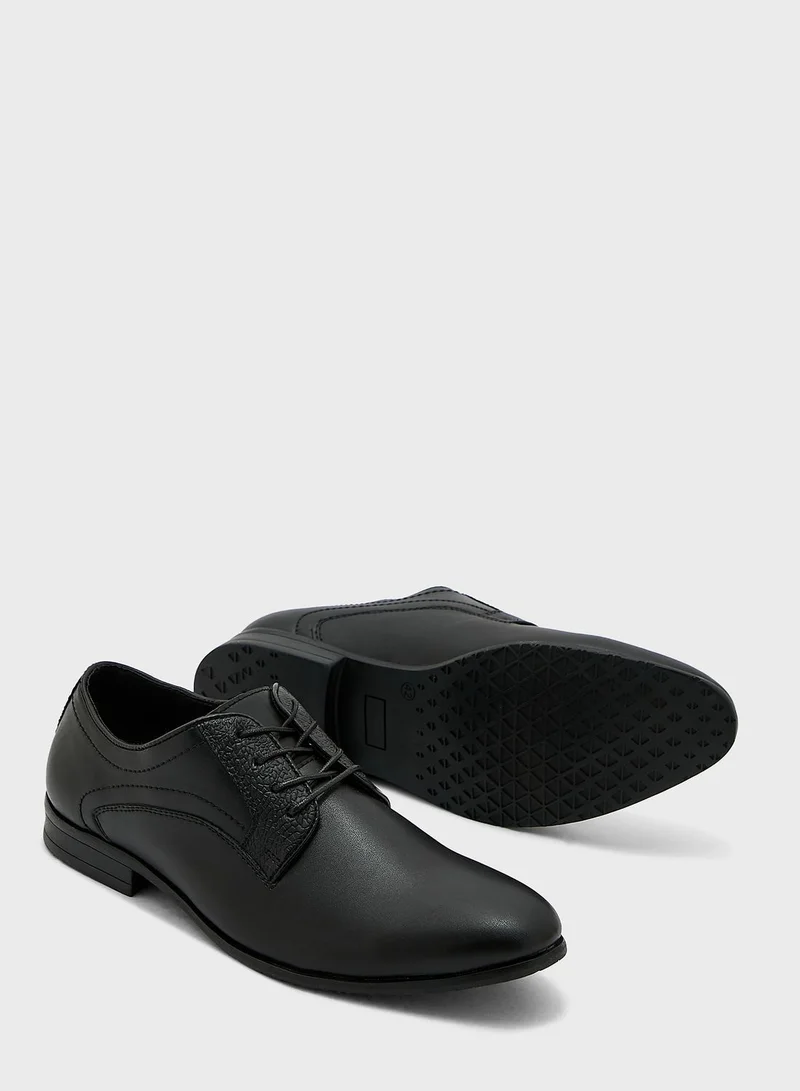 Robert Wood Faux Leather Essential Formal Lace Ups