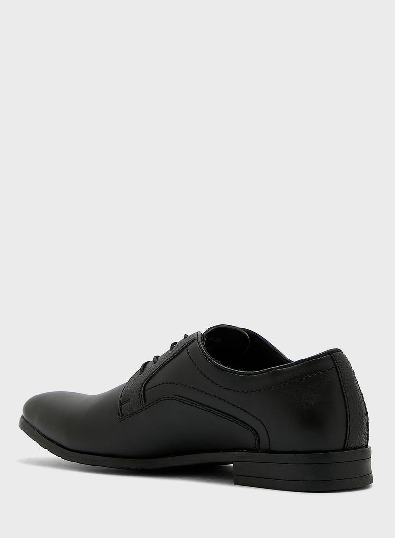 Robert Wood Faux Leather Essential Formal Lace Ups  - Image 2