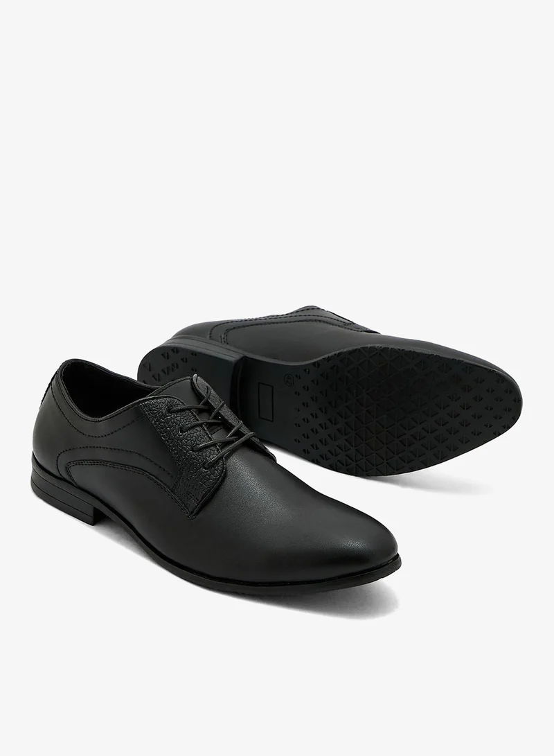 Robert Wood  Faux Leather Essential Formal Lace Ups for Men | Best Price UAE