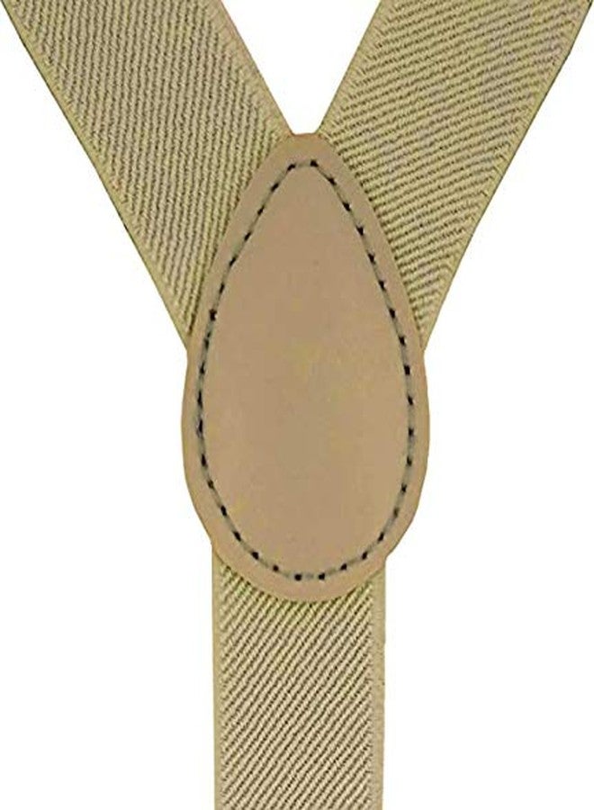 Krystle Boy's Adjustable Elastic Y Back Style Suspenders With Strong Metal Clips (Khaki, Free Size) - Image 3