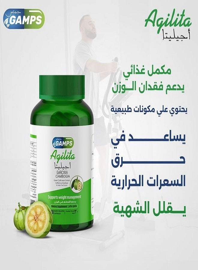 GAMPS Agilita Fat Burner & Energy Booster – 30 Capsules + 10 Extra Capsules – Special Offer - Image 2