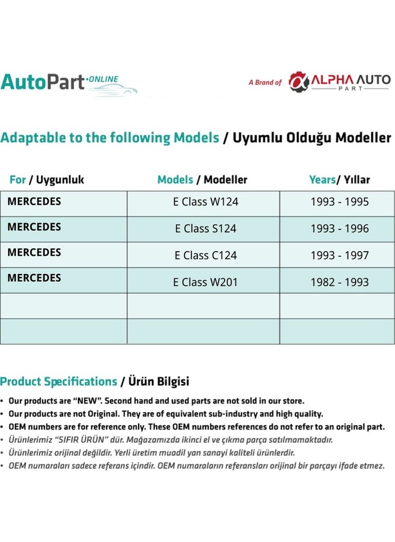 Alpha Auto Part مجموعة إصلاح قدم السقف الشمسية لفئة مرسيدس E (W124، S124، C124، W201)  - Image 2