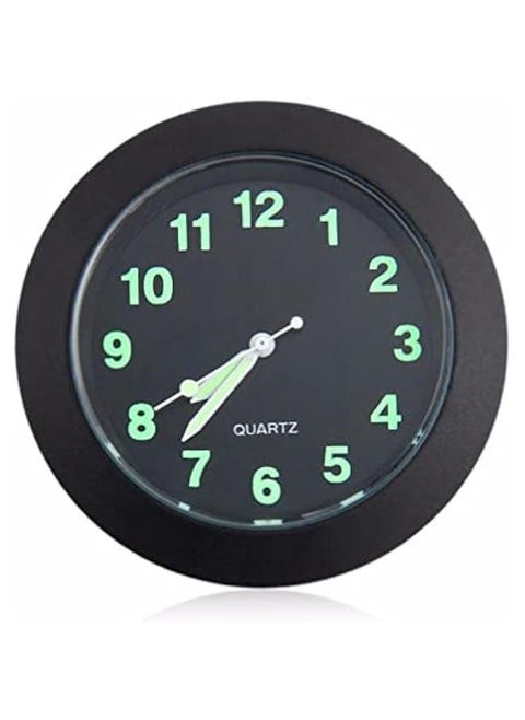 Luminous Dial Bike Handlebar Clock for Motorcycle, Cruiser, Custom Chopper - Shock Quartz Timepiece for Handlebars