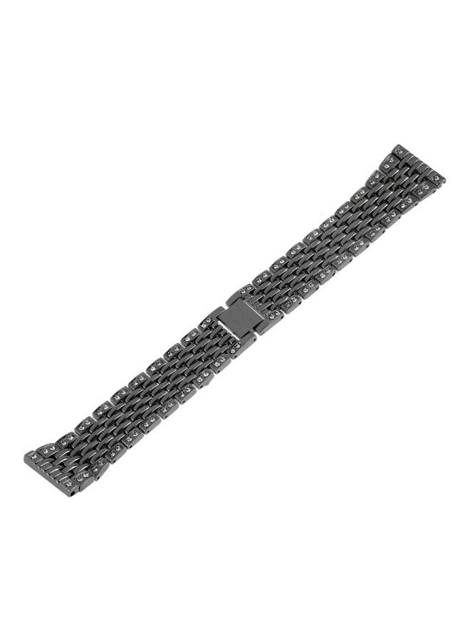 NIBEMINENT Metal Wrist Strap Watch Band for Samsung Gear S3 Black - Image 2