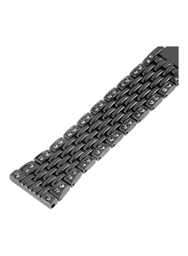 NIBEMINENT Metal Wrist Strap Watch Band for Samsung Gear S3 Black - Image 4