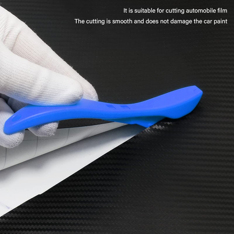 Gomake Wrapping Paper Cutter 3PCS Gift Wrap Cutter,Concealed Blade Safety Knife with 10 Replaceable Blade for Birthday Paper Gift Wrapping Paper Roll Cutter and Christmas Wrapping Paper Cutter Tool - Image 2