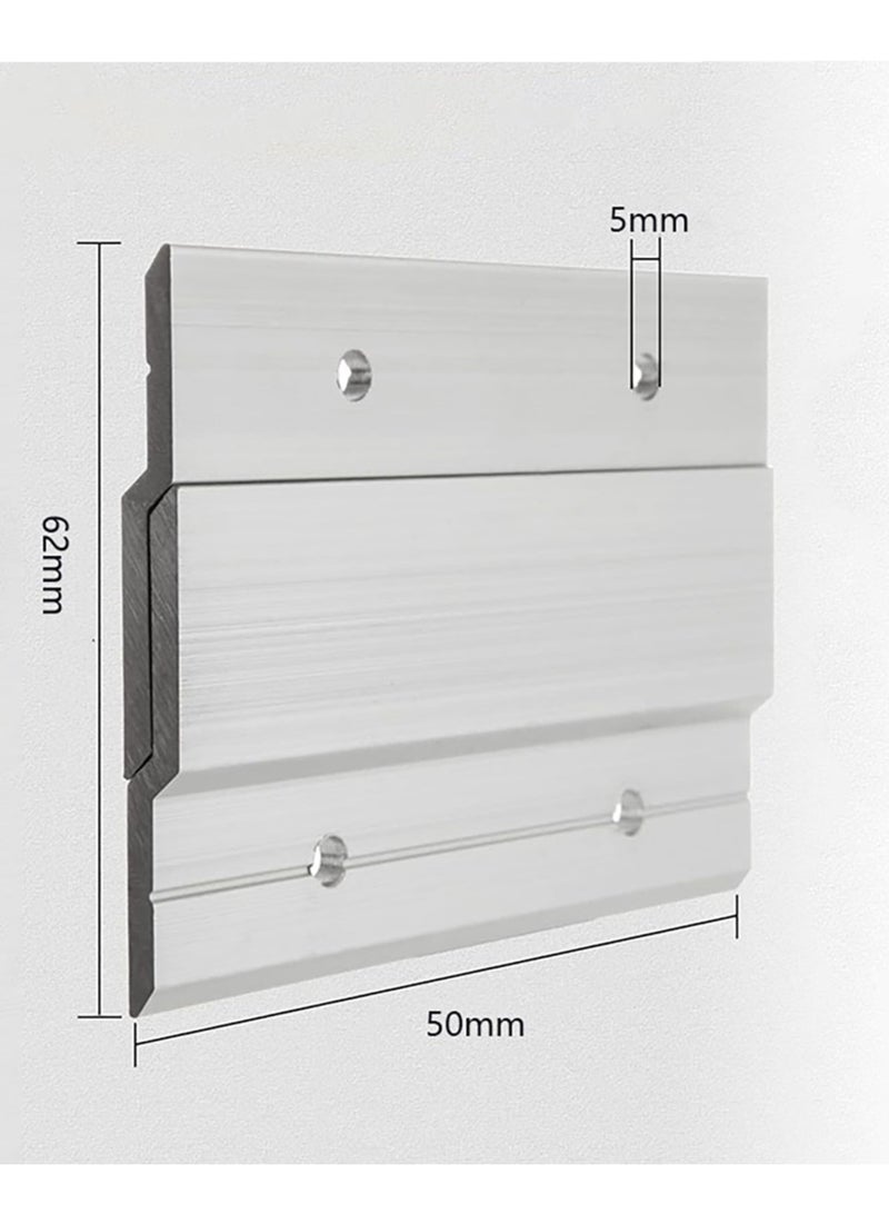SYOSI Z Hanger French Cleat, 2 Pairs, Wall Mounting Brackets for Mirrors, Pictures, Whiteboards, Headboards, Artwork Frame, Heavy Duty Z Bar Hanger Supports - Image 3