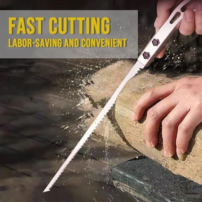 SKYUNION Portable Hand Saw 7Inch High Strength Steel Blade AntiSkip Cutter for Wood PVC and Bone Ergonomic NonSlip Handle Ideal for Gardening Rugged HandPowered Tree Cutting Tool - Image 4