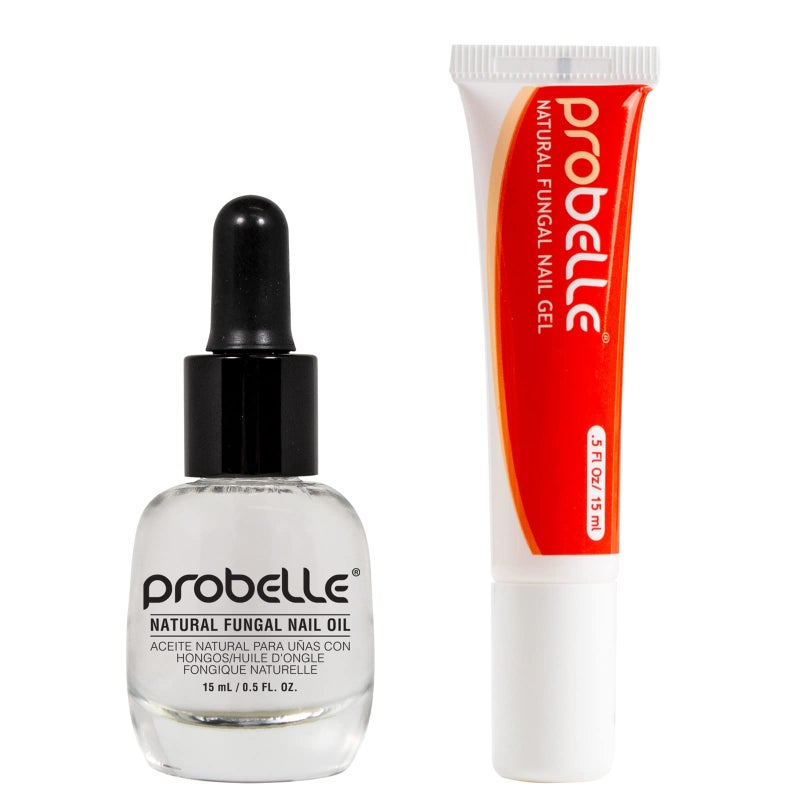 Probelle Natural Nail Renewal Duo, Restores Appearance of Discolored or Damaged Nails, Fingernail and Toenail Application (Duo) - Image 1