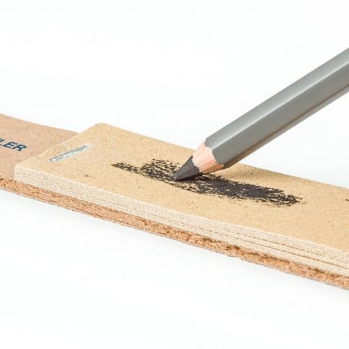 STAEDTLER Sandpaper Lead Pointer, 12 sheets, Fine, Mounted on Wooden Handle, Manual Handheld Pencil Sharpener for Pencils, Pastels, Charcoal Sticks, Crayons, and Blending Stumps; for Art Drawing - Image 3