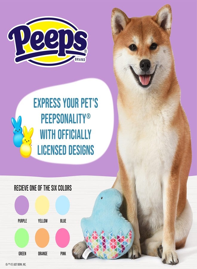 Peeps for Pets Chick 5 Inch Flattie Plush Dog Toy, Assorted Colors - 5 Inches- One Toy - Image 2