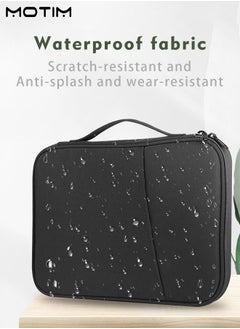 Motim 12.9 Inch Toploader Tablet Sleeve Bag, Compatible with iPad Pro 12.9 M2 2022/2021/2020/2018/Pro 12.9 2017, Waterproof Handle Carrying Case with Shoulder Strap, Surface Laptop Go 12.4", Galaxy Tab S8+ 12.4"  - Image 2