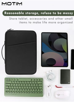 Motim 12.9 Inch Toploader Tablet Sleeve Bag, Compatible with iPad Pro 12.9 M2 2022/2021/2020/2018/Pro 12.9 2017, Waterproof Handle Carrying Case with Shoulder Strap, Surface Laptop Go 12.4", Galaxy Tab S8+ 12.4"  - Image 3