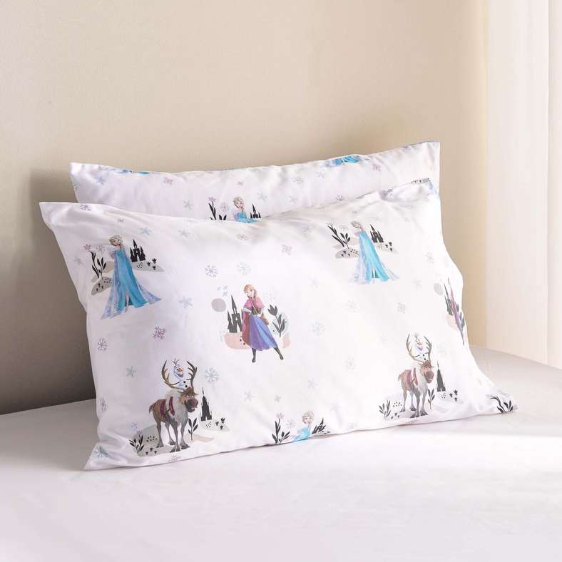 Pan Home Frozen Pillowcases for Kids - White