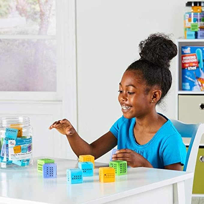 TEN FRAME DICE, LARGE FOAM DICE FOR CLASSROOM, SUBITIZING DICE, MATH MANIPULATIVES FOR ELEMENTARY SCHOOL, COUNTING TOYS FOR TODDLERS, EDUCATIONAL TOYS FOR PRESCHOOL CHILDREN (SET OF 12) - Image 4