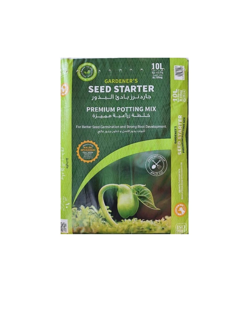 GARDENER'S Seed Starter Potting Mix Premium potting soil 10 LTR - Image 3