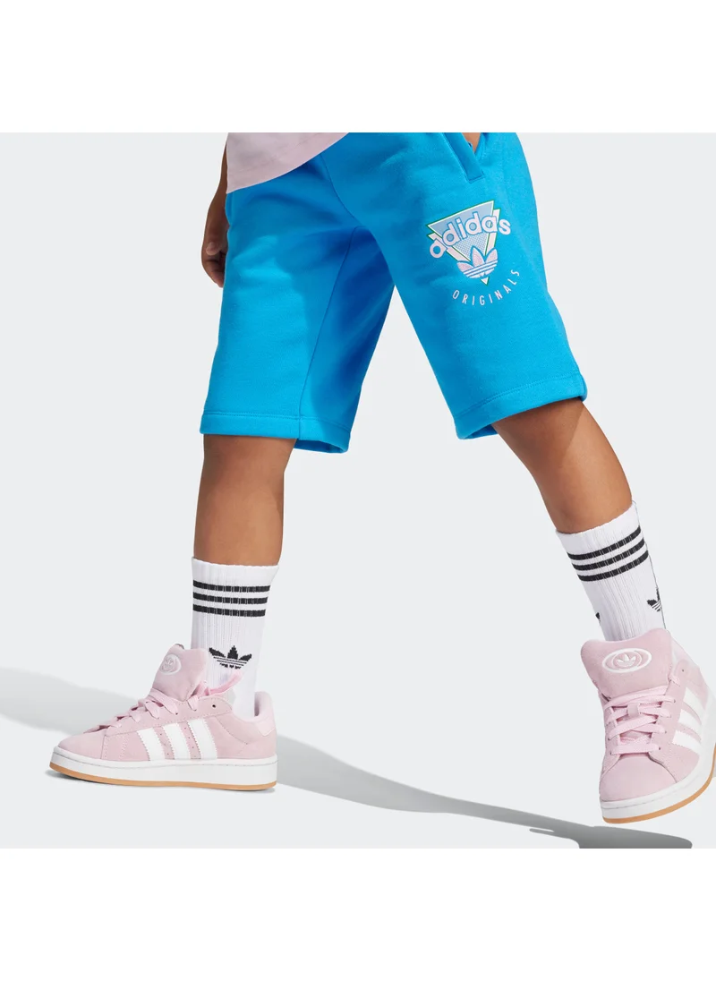 اديداس اوريجينالز Kids Geometric Print Shorts Set