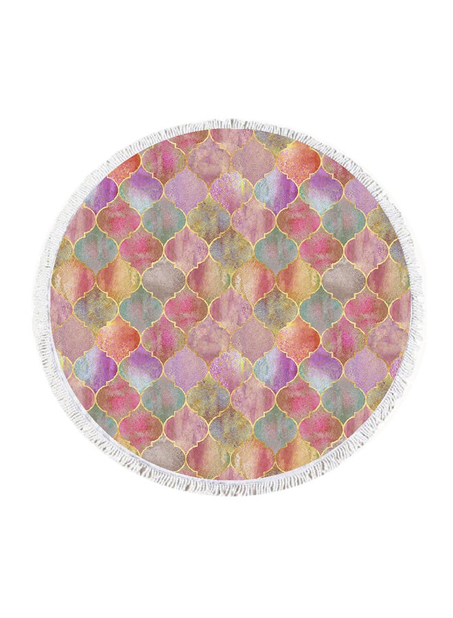 Home Print Double Layered Waterproof Beach Blanket 