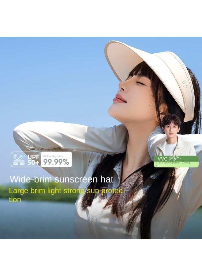 VVC Cheng Yi's Pick】uv Protection Sun Hat For Women - Breathable, Versatile Outdoor & Beach Sports Cap - Image 2