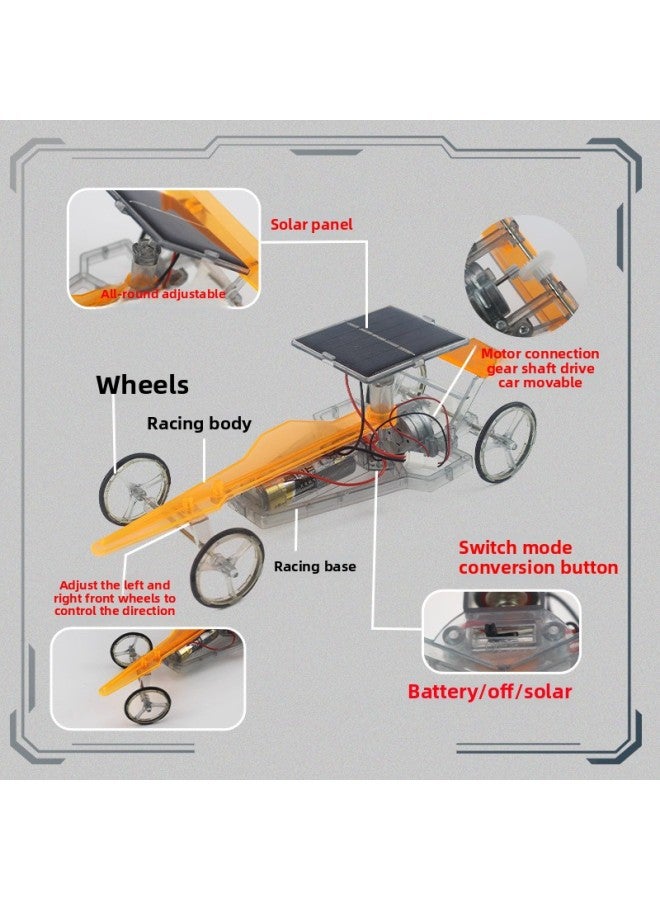 Solar Powered Mini Car For Kids DIY Science Experiment Educational Toy Smart Little Invention Technological Small Production-Color:Solar Car  - Image 4