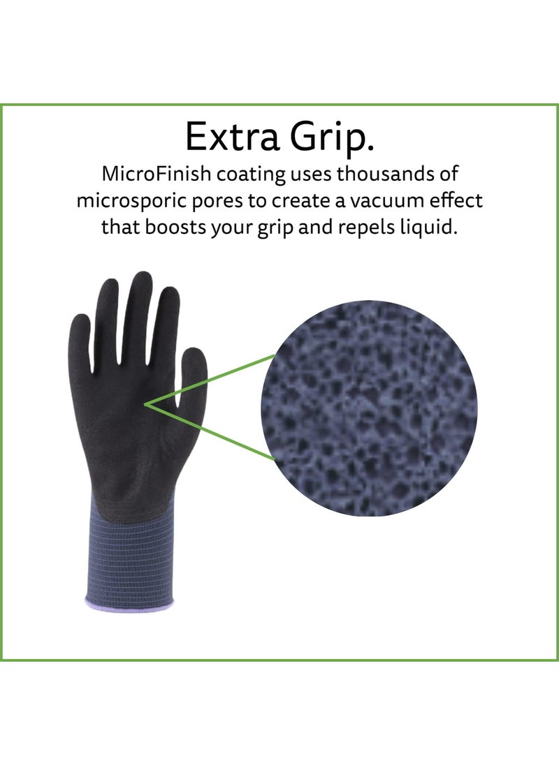 Cordova Cordova AG581 Oil Resistant Gloves MicroFinish Coating for Extra Grip and Oil Resistance Wet Grip Nylon 13Gauge Sanitized Abrasion Resistant Food Grade Comfortable Large 12Pack  - Image 4