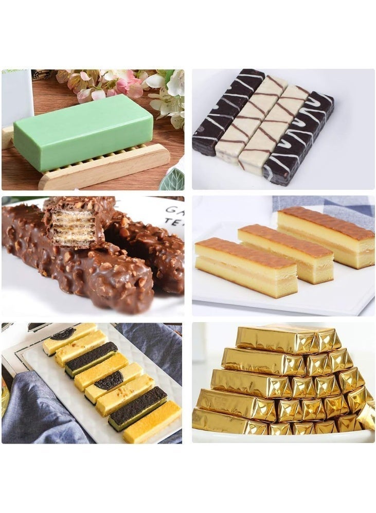 jaexest 8 Cavity Large Rectangle Granola Bar Silicone Mold – 2 Pieces – Non-Stick Baking Mold for Energy Bars, Chocolate, Soap, Crayons – BPA-Free Flexible Tray - Image 5