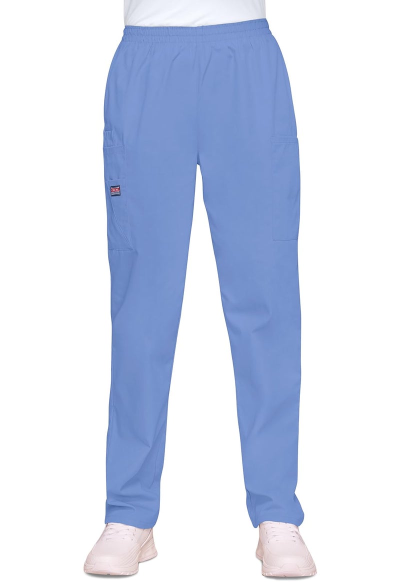 Cherokee Women's Workwear Scrubs Pull-On Cargo Pant, Ciel, Medium - Image 1