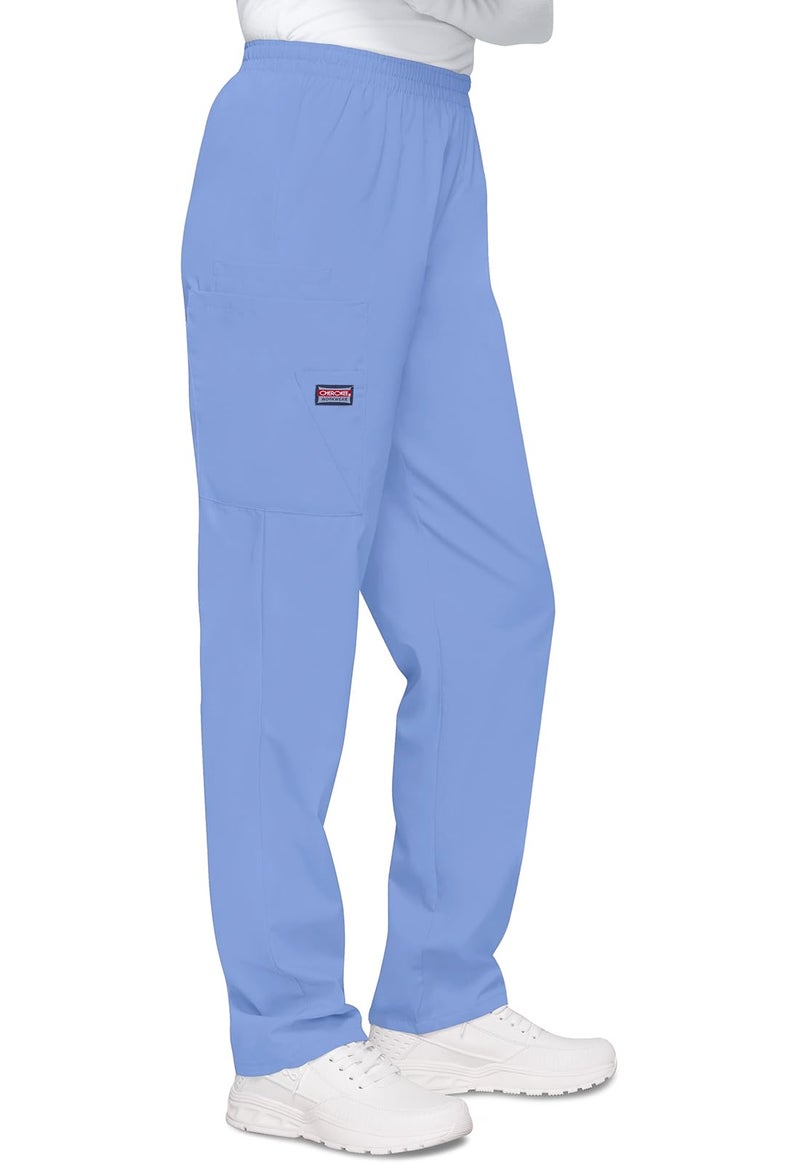 Cherokee Women's Workwear Scrubs Pull-On Cargo Pant, Ciel, Medium - Image 5