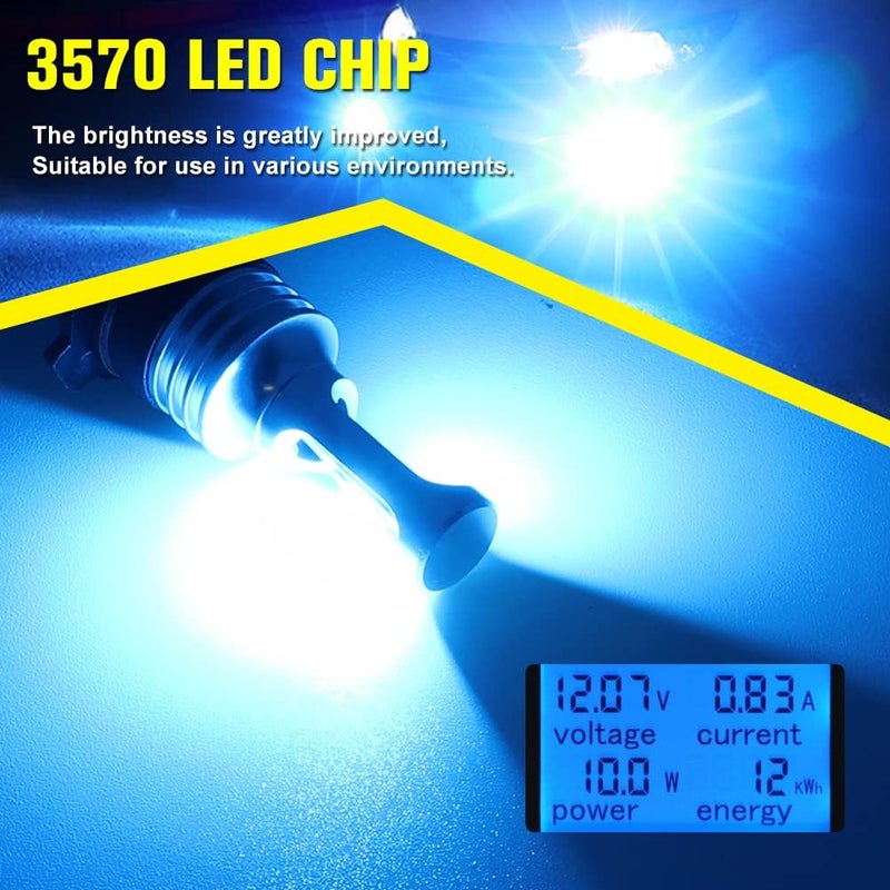 HONLEEX H10 9145 LED Fog Light Bulbs - Ice Blue - Image 5