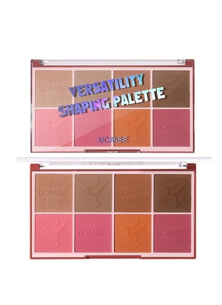 Ucanbe UCANBE 8 Color Contour and Blush Palette for Nose and Face Shaping  - Image 1