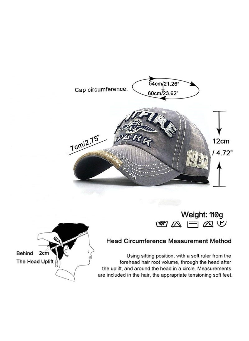 KASTWAVE MAKINGTEC Distressed Baseball Cap for Mens Vintage Trucker Hat  Cotton Embroidered Snapback Casual Baseball Cap for Unisex  - Image 2
