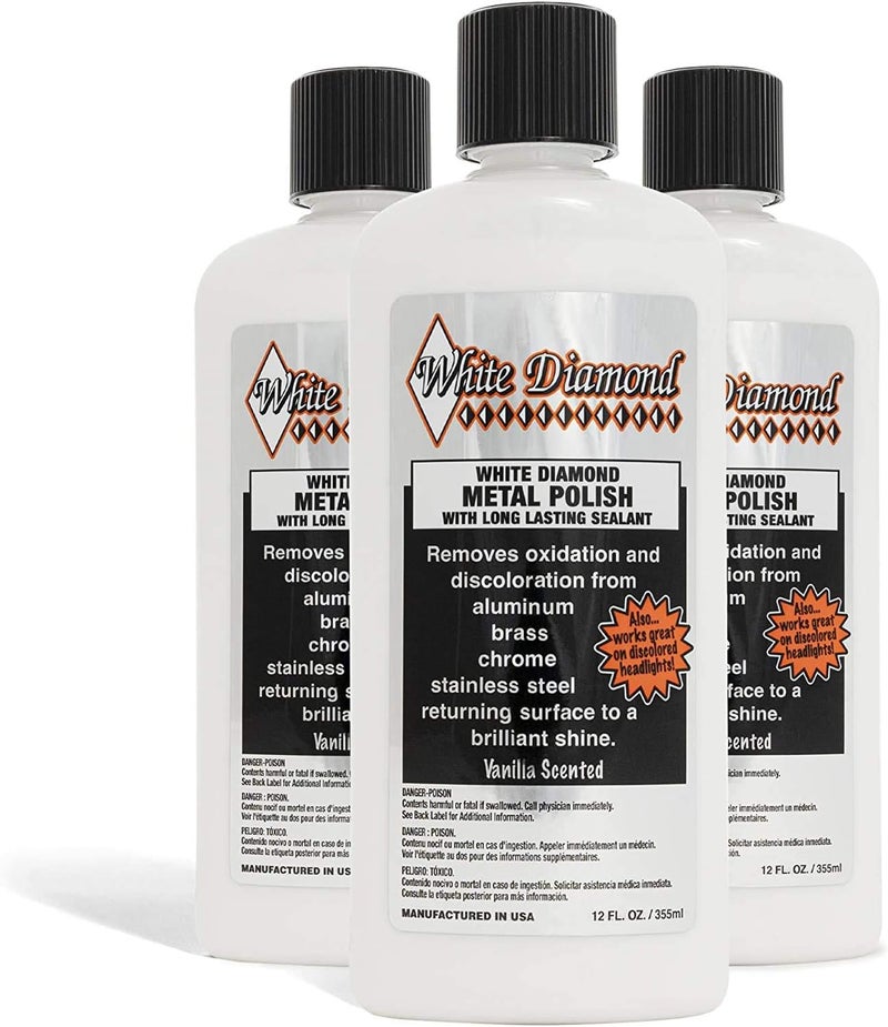 Schultz Laboratories White Diamond Metal Polish 12 oz (355 ml) Pack of 3 - Image 1