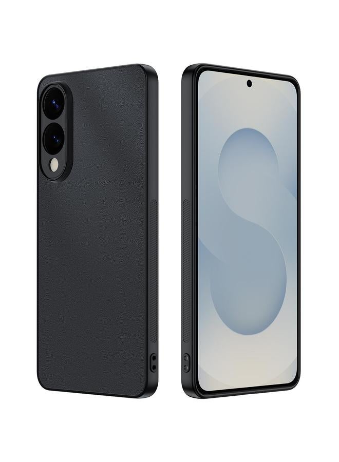 S-TOP Case For Samsung Galaxy S25 Edge 5G Ultra-thin Plain Skin Leather Phone Case - Image 1