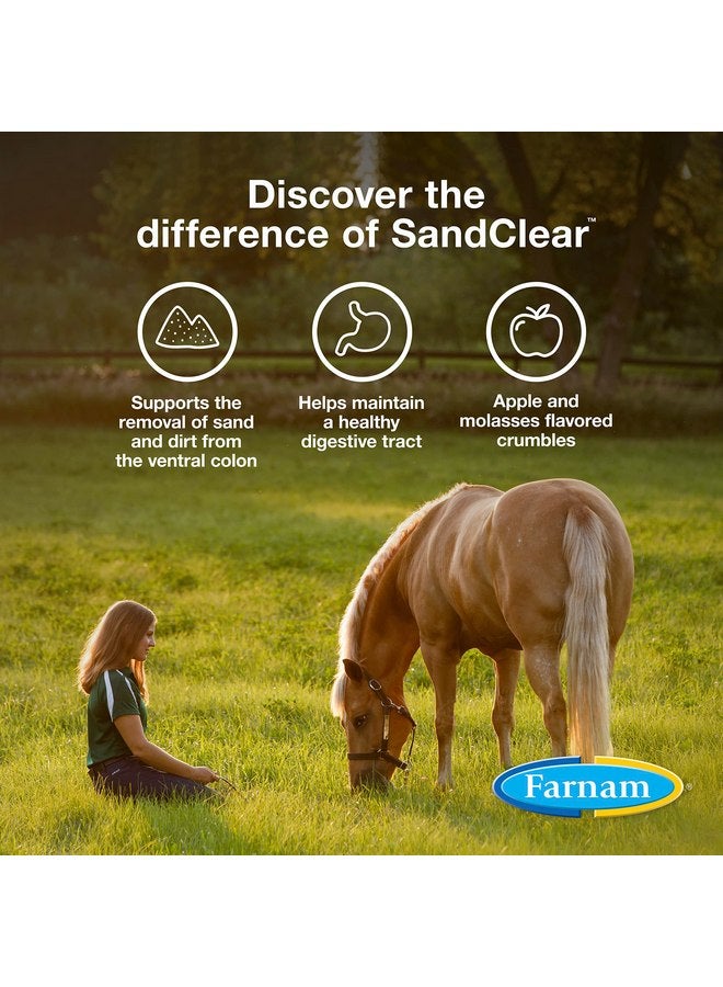 Farnam Sand Clear for Horses Natural Psyllium Crumbles, Veterinarian recommended to support the removal of sand & dirt from the ventral colon, 3 lbs., 9 scoops - Image 2