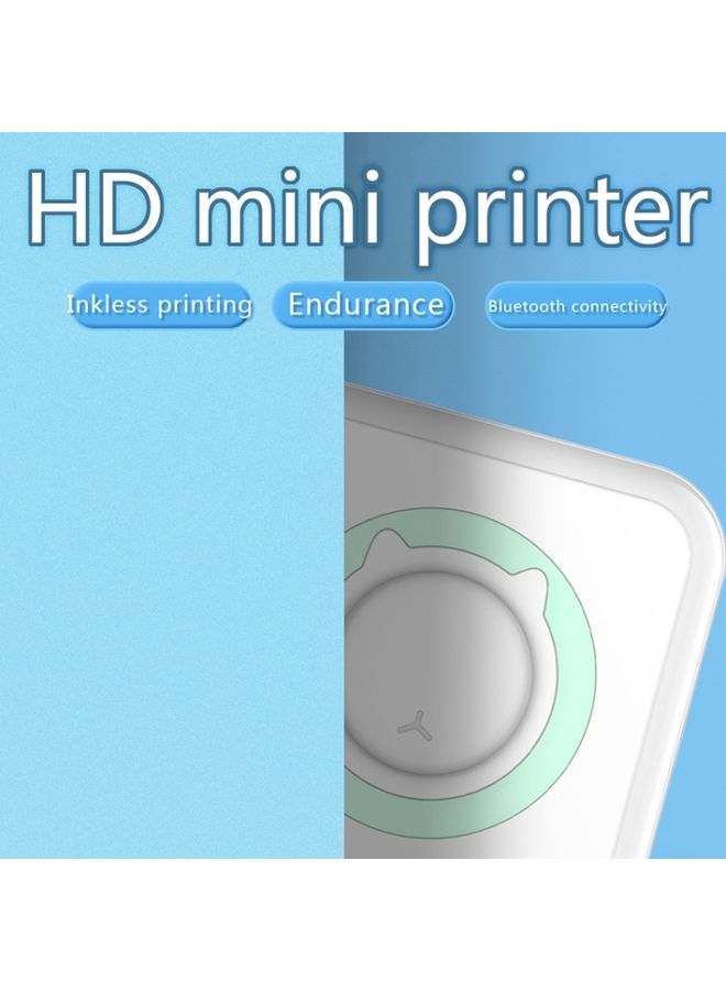 C15 Portable Multifunction Mini Printer Support OCR Text Scanning(Green)