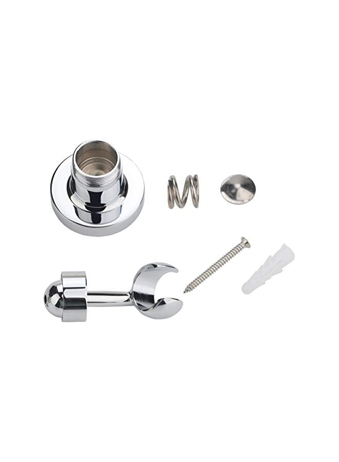 The Bros Freelynn Shower Head Holder - Shower Holder Bracket Copper Wall Mount for Handheld Showerhead and Standard Shower Hose - Chrome Plated 360 Degrees Adjustable - Image 3