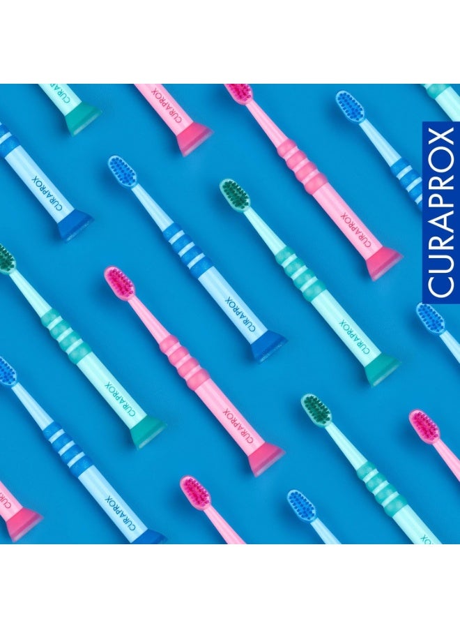 Curaprox Kids Toothbrush 0–4 Years – 5500 Ultra-Soft Curen Filaments – Multicolor - Image 3