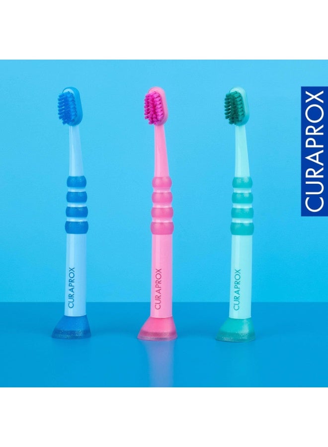 Curaprox Kids Toothbrush 0–4 Years – 5500 Ultra-Soft Curen Filaments – Multicolor - Image 4