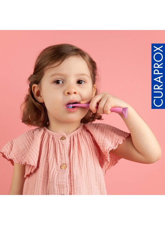 Curaprox Kids Toothbrush 0–4 Years – 5500 Ultra-Soft Curen Filaments – Multicolor - Image 2